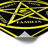 Pentagama Invertido Papelポスター特に(Fosco) ポスター (角)