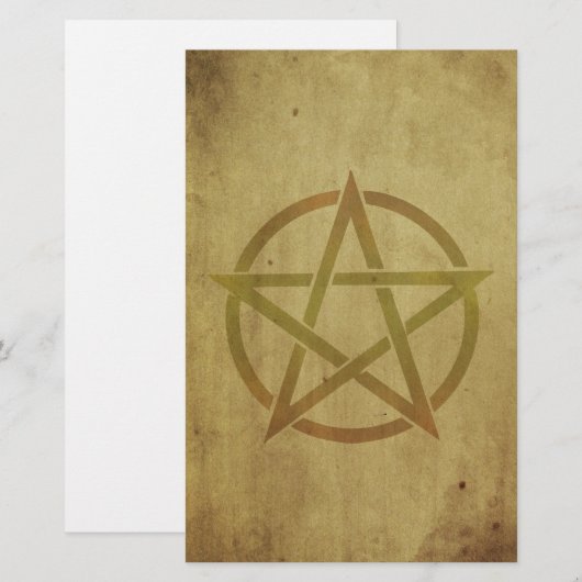 Pentagramテクスチャ 便箋 (正面/裏面)