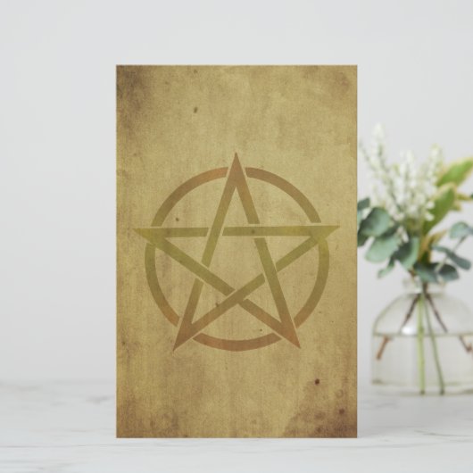 Pentagramテクスチャ 便箋 (スタンド正面)