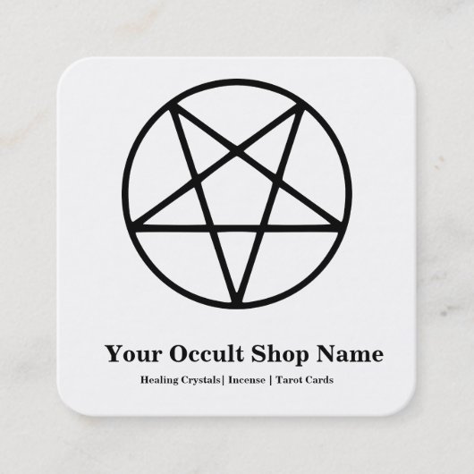 Pentagram  スクエア名刺 (正面)