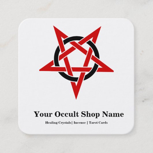 Pentagram  スクエア名刺 (正面)