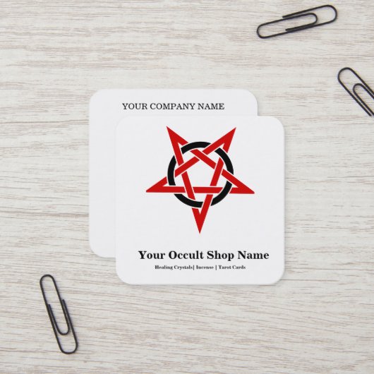 Pentagram  スクエア名刺 (正面/裏面インサイチュ)