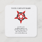 Pentagram  スクエア名刺 (裏面)