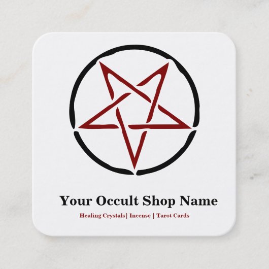 Pentagram  スクエア名刺 (正面)