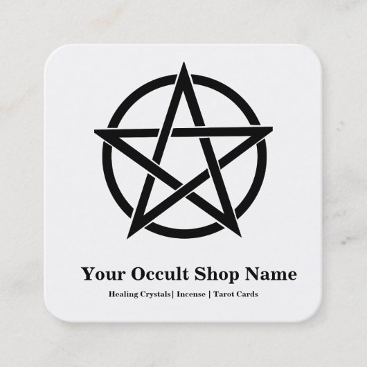 Pentagram  スクエア名刺 (正面)