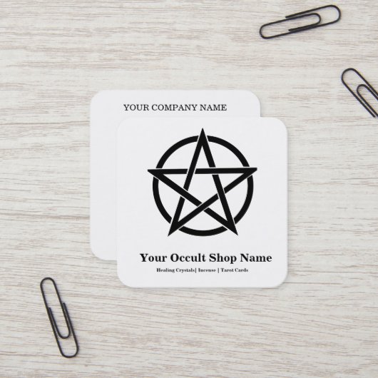 Pentagram  スクエア名刺 (正面/裏面インサイチュ)