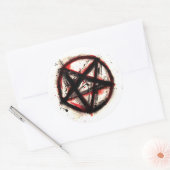 Pentagram Stickers, sheet of 6 ラウンドシール (封筒)