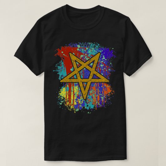 Pentagrams, Devirish Satanicデザイン&ギフト Tシャツ (デザイン正面)
