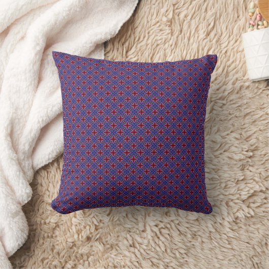 Pentas on Purple Throw Pillow クッション (ブランケット)
