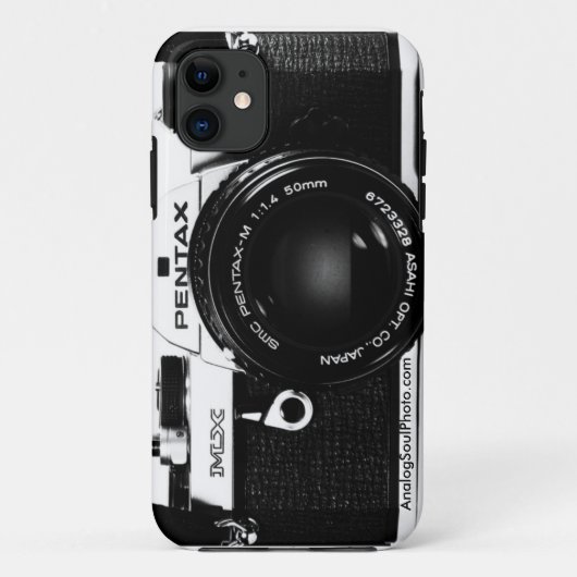 Pentax MX 35mmのフィルムSLRのクラシックのカメラ Case-Mate iPhoneケース (裏面)