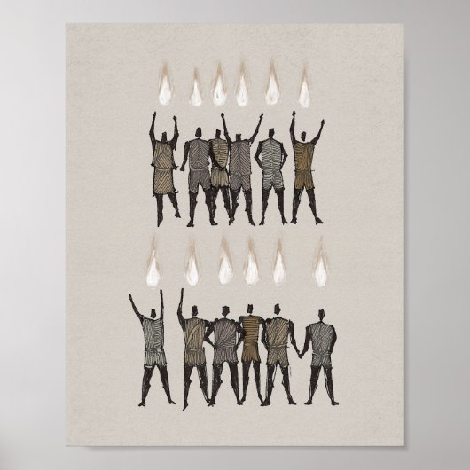 Pentecost Bible Art – 聖霊プリント, Tongues ポスター (正面)