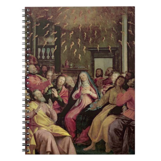 Pentecost、c.1598 (パネルの油) ノートブック (正面)