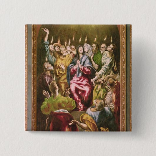 Pentecost、c.1604-14 缶バッジ (正面)