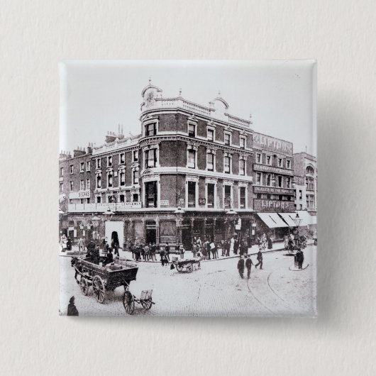 Pentonvilleの道場面、Islington、ロンドン 缶バッジ (正面)