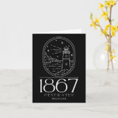 Pentwater Michigan Michigander State Mi Travel Boa カード (黄色い花)