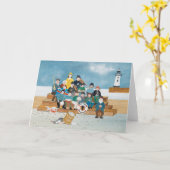 Penzanceの古い海賊 カード (黄色い花)