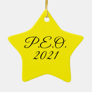 PEOスターオーナメント2021 セラミックオーナメント