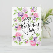 Peoney Cluster 13番目の誕生日 招待状 (スタンド正面)