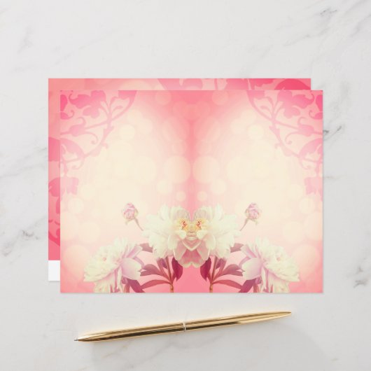 Peoniesの未登録のジャーナルのスクラップブックページ (正面/裏面インサイチュ)