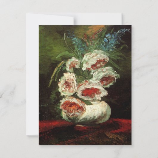 Peoniesの花瓶by Vincent vanゴッホ (正面)