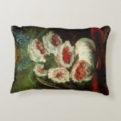 Peoniesの花瓶by Vincent vanゴッホ アクセントクッション (裏面)