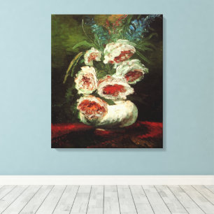 Peoniesの花瓶by Vincent vanゴッホ キャンバスプリント