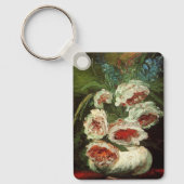 Peoniesの花瓶by Vincent vanゴッホ キーホルダー (正面)