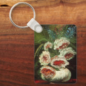 Peoniesの花瓶by Vincent vanゴッホ キーホルダー (正面)