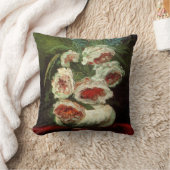Peoniesの花瓶by Vincent vanゴッホ クッション (ブランケット)