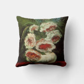 Peoniesの花瓶by Vincent vanゴッホ クッション (裏面)