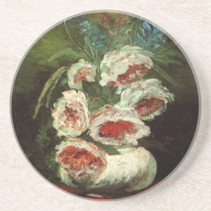 Peoniesの花瓶by Vincent vanゴッホ コースター