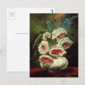 Peoniesの花瓶by Vincent vanゴッホ ポストカード (正面/裏面)