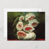 Peoniesの花瓶by Vincent vanゴッホ ポストカード (正面/裏面)