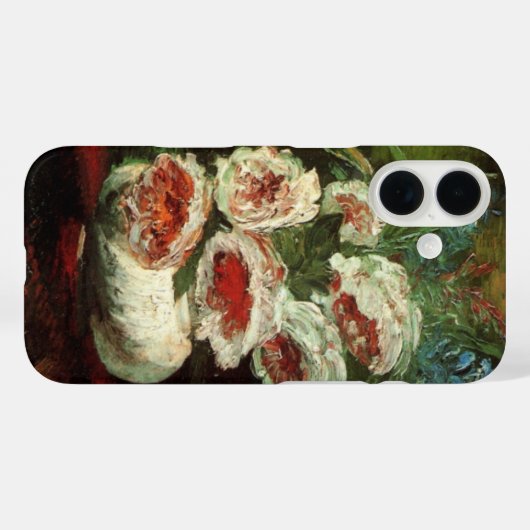 Peoniesの花瓶by Vincent vanゴッホ Case-Mate iPhoneケース (裏面 (横))