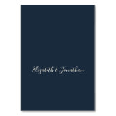 Peoniesエレガント Lanterns素朴 Navy Coral結婚's テーブルナンバー (裏面)