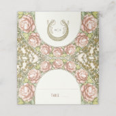 Peoniesネームカー結婚ドのテーブルヴィンテージ プレイスカード (外部開封)