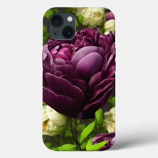 Peonies & エレガントバラの電話ケース Case-Mate iPhoneケース (裏面)