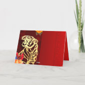 Peonies 中国の Tiger Year 2022写真の追加GC シーズンカード (裏面)