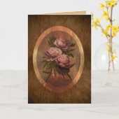 Peonies 5 x 7 カード (黄色い花)