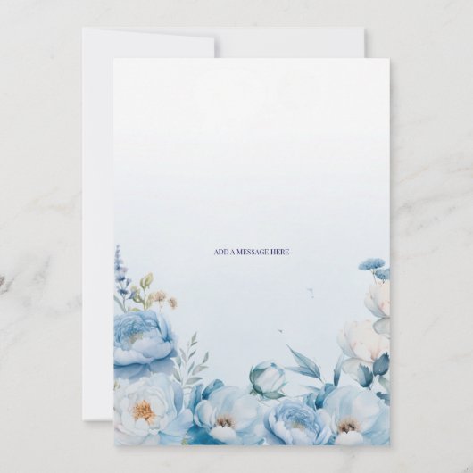 Peonies 70th Birthday Party Invitation 招待状 (裏面)