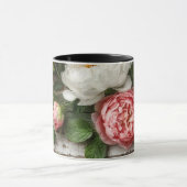 peonies and weathered wood マグカップ (中央)