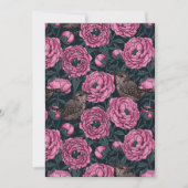 Peonies and wrens on dark gray (正面)