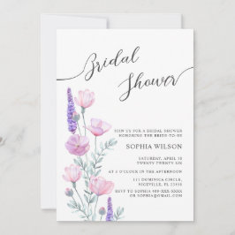 Peonies Bridal Shower Invitation 招待状