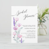 Peonies Bridal Shower Invitation 招待状 (スタンド正面)