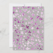 Peonies & Bunny Birthday Partyへの招待 招待状 (裏面)