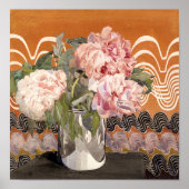 Peonies by Charles Rennie Mackintosh (1920) ポスター (正面)