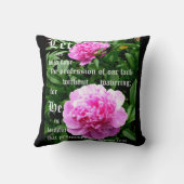 Peonies by Pearl with Hebrews 10:23 クッション (裏面)