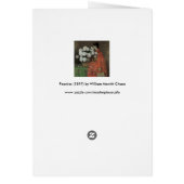 Peonies by William Meritt Chase、ヴィンテージファインアート (裏面)