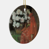 Peonies by William Meritt Chase、ヴィンテージファインアート セラミックオーナメント (右)