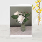 Peonies, card カード (黄色い花)